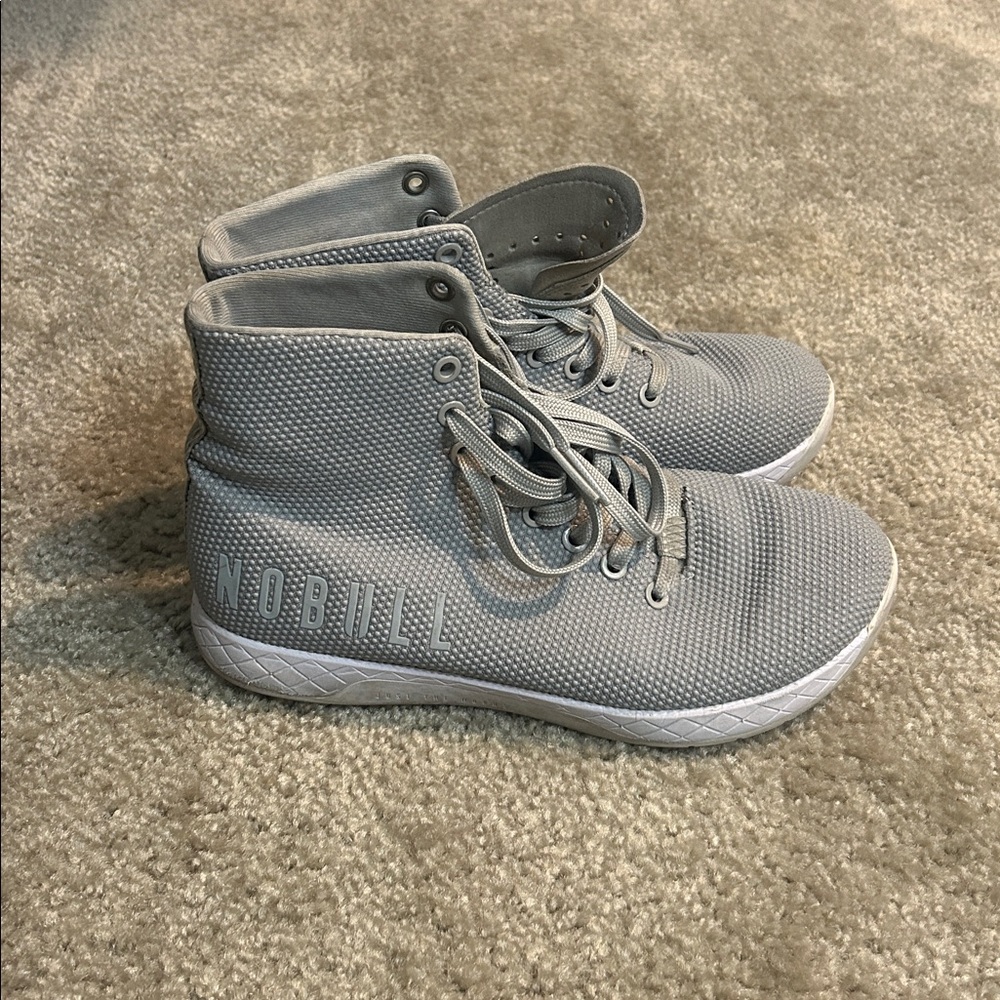 NOBULL Light Gray High-Top Trainers